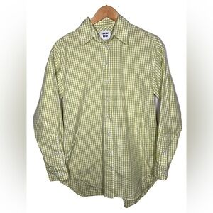Artizia Sunday Best Plaid Gingham Button Down Collard Long Sleeve Shirt